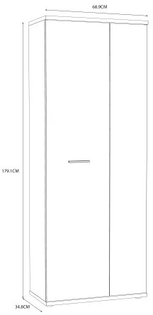 Komoda/Botník SIMO dub sonoma/biela