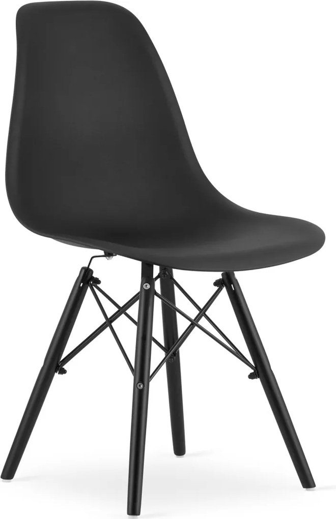 Stolička OSAKA čierna / čierne nohy