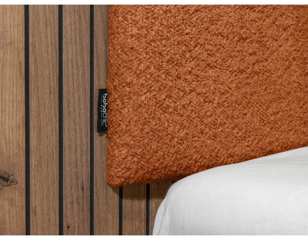 Oranžová dvojlôžková posteľ s roštom 140x190 cm Lior – Bobochic Paris