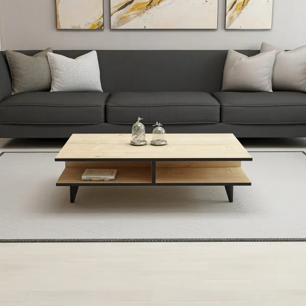 Konferenčný stolík DIAMOND hnedá/čierna