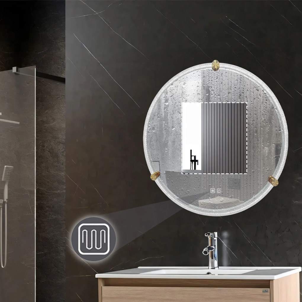 Tutumi Tutumi, LED zrkadlo 60cm, model 106, predné osvetlenie, HOM-02699