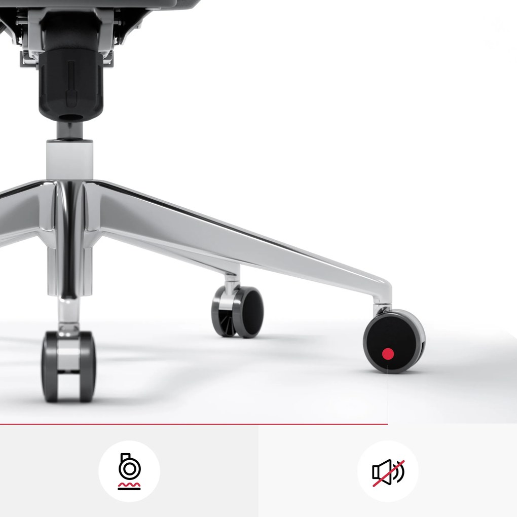 Kancelárska ergonomická stolička Diablo V-Basic, bielo-šedá