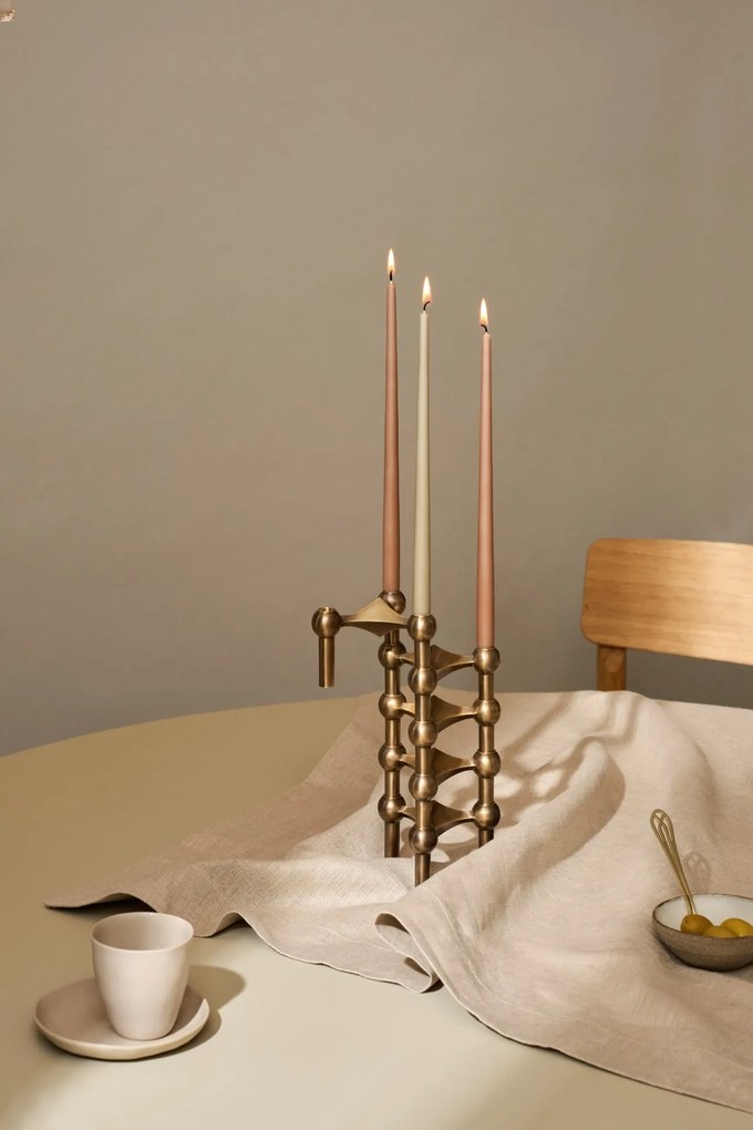 Stoff Nagel Designový svietnik STOFF Nagel Bronzed Brass