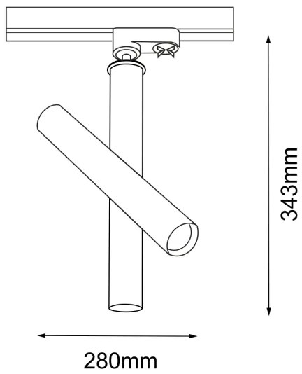Amplex 8895 - Bodové svietidlo do lištového systému AKADI 1xGU10-MR11/15W/230V