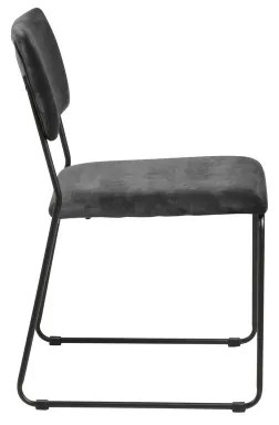 Jedálenská stolička COLE 1 ks tmavošedá