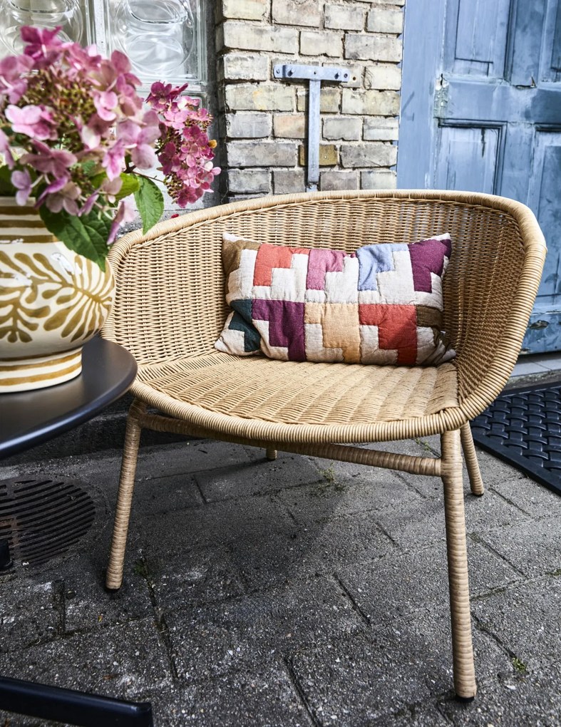 House Doctor Prešívaný poťah na vankúš Block Multi 30 × 50 cm