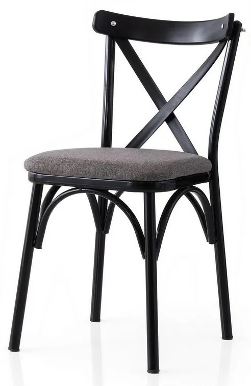 Súprava jedálenských stoličiek Ekol Grey and Black, 2 ks