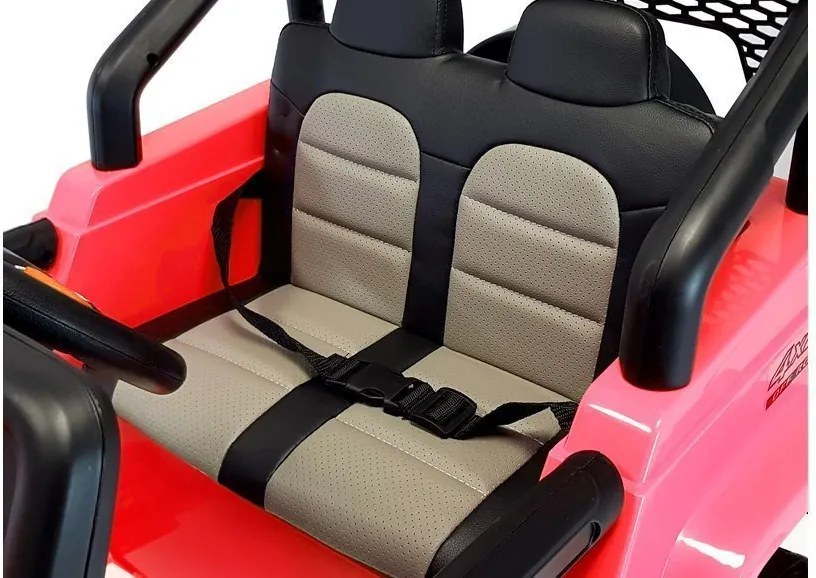 LEAN CARS Elektrické autíčko Jeep S2388 červené 4x45W