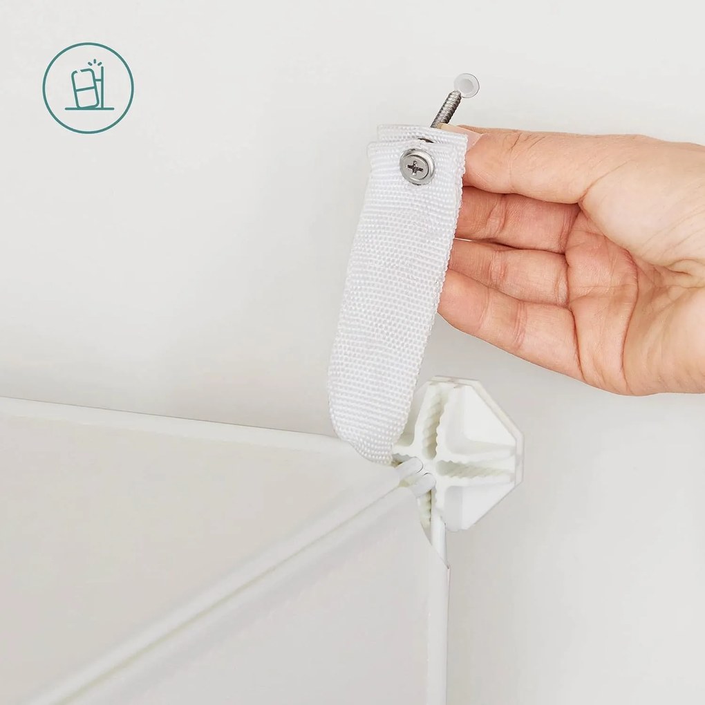 Skladacia skrinka, Policový systém so 16 priehradkami pre deti, motív unikorn