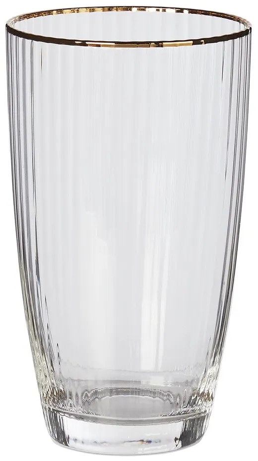 GOLDEN TWENTIES Pohár na long drink so zlatým okrajom 500 ml