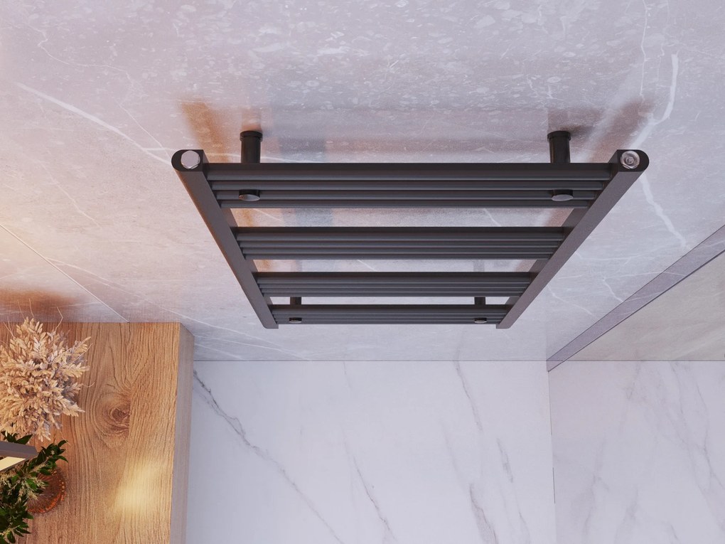 Gamma Erga Basic, vykurovacie teleso 1100x600 mm, 499 W, čierna, ERG-LAV-BASIC-11060-BK