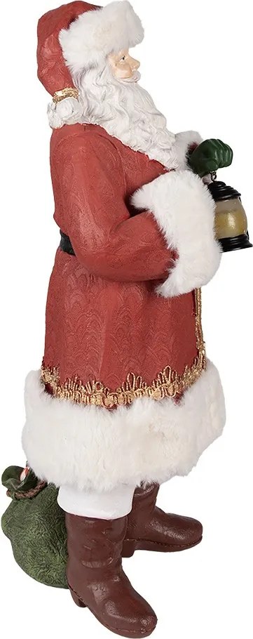 Dekorácia Santa s LED svetielkom v lucerne - 21*18*45 cm / AG13