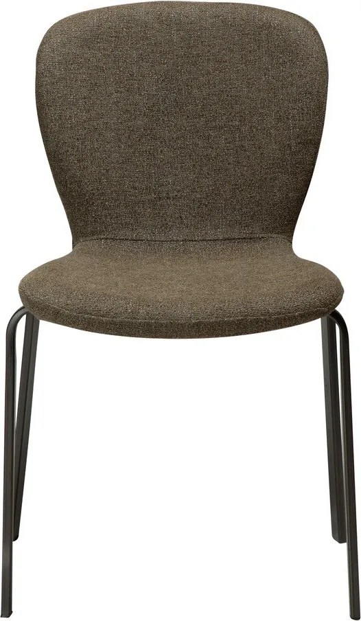 Khaki čalúnená jedálenská stolička Heap – DAN-FORM Denmark