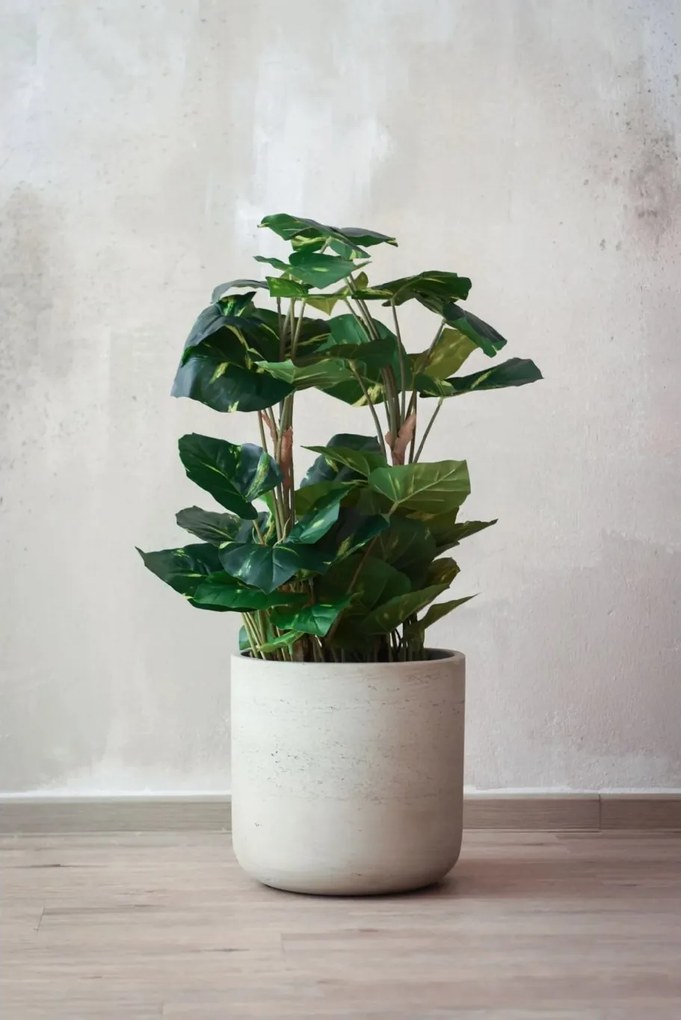 Kvetináč CHICO, sklolaminát, výška 31 cm, béžová