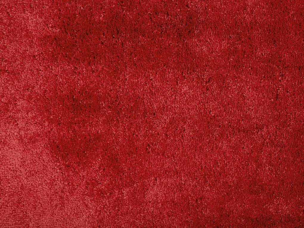 Koberec 200 x 200 cm červený EVREN Beliani