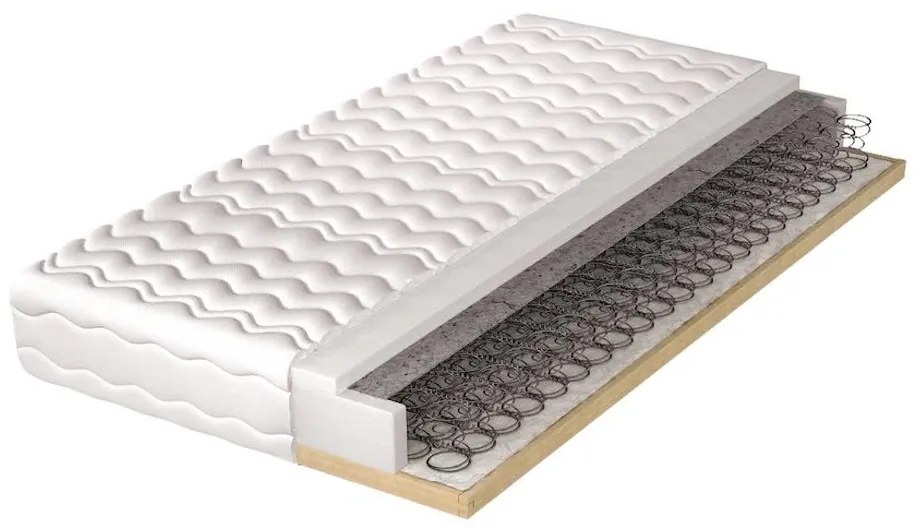 Matrac v drevenom ráme HELVETIA, 20cm, 160x200