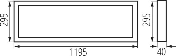 Kanlux 39233 - LED prisadený panel BLINGO UAIO LED/40W/230V 120x30 cm CRI 90 UGR<19