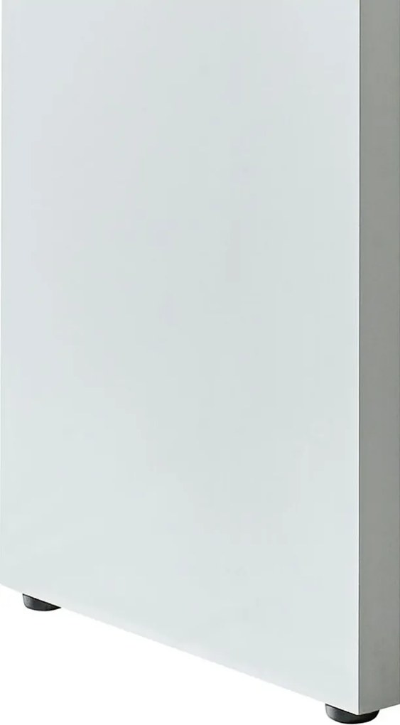 Sconto Barový stôl s regálom BART biela