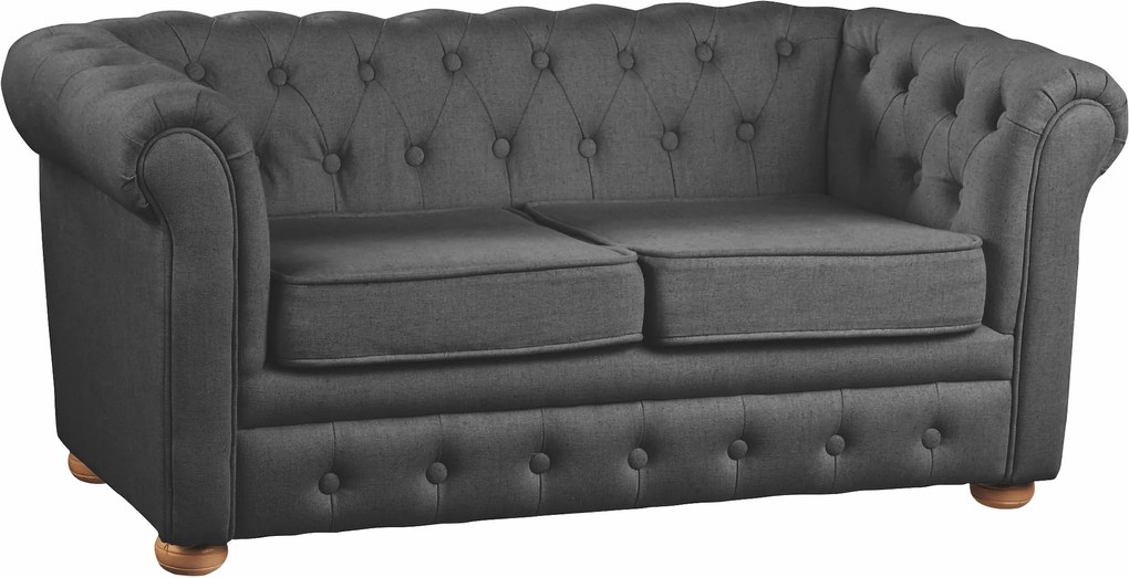 Detská pohovka Chesterfield Dark Grey