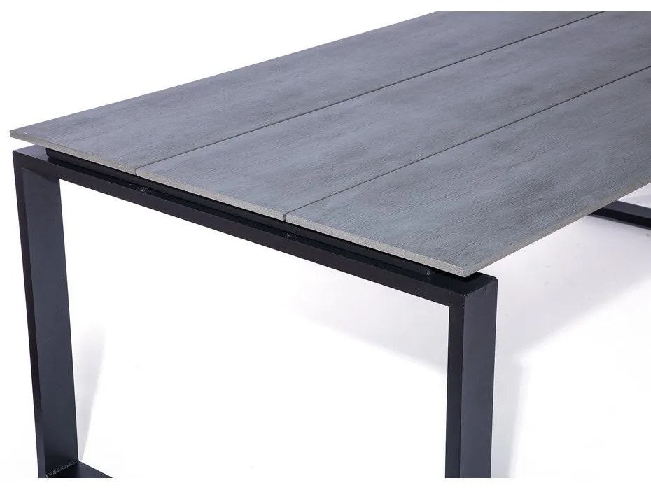 Sivý záhradný stôl pre 8 osôb Bonami Selection Strong, 210 x 100 cm