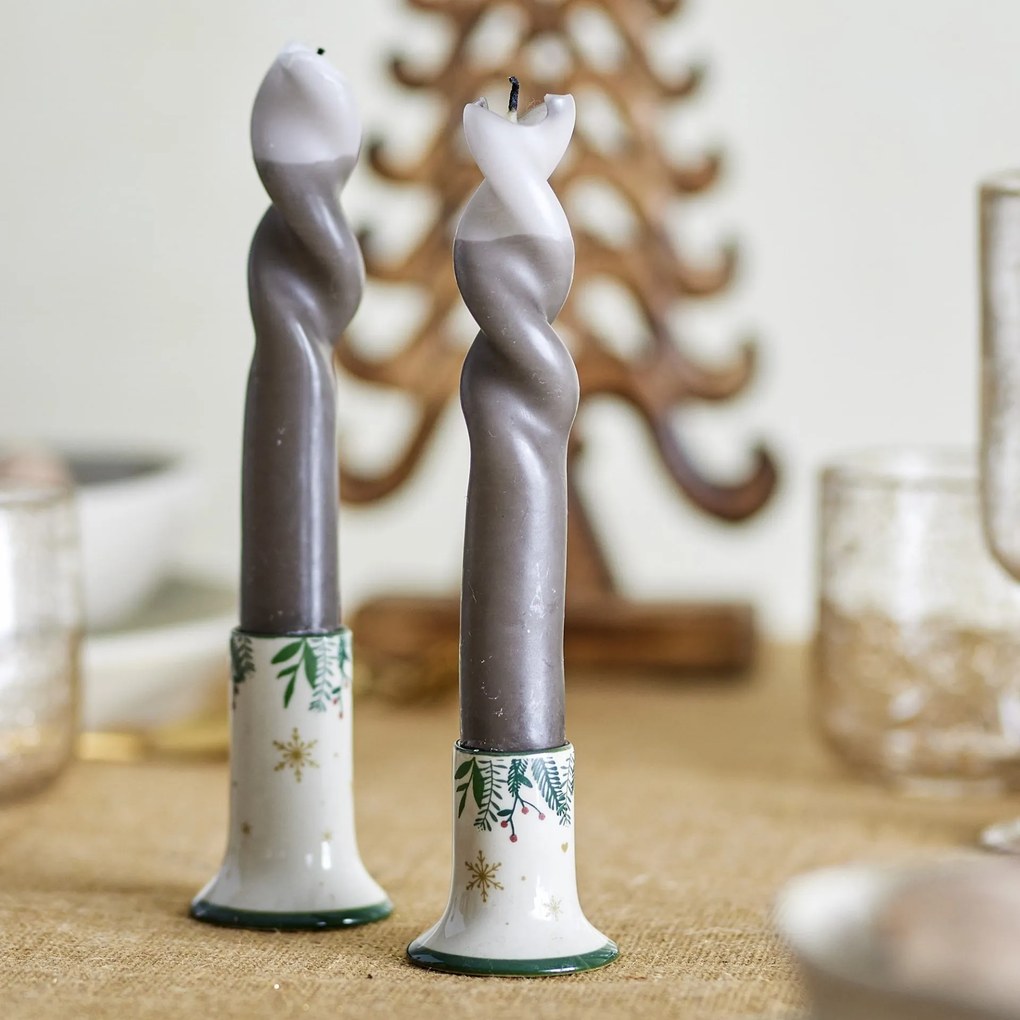 Bloomingville Keramický svietnik Grazia – set 2 ks