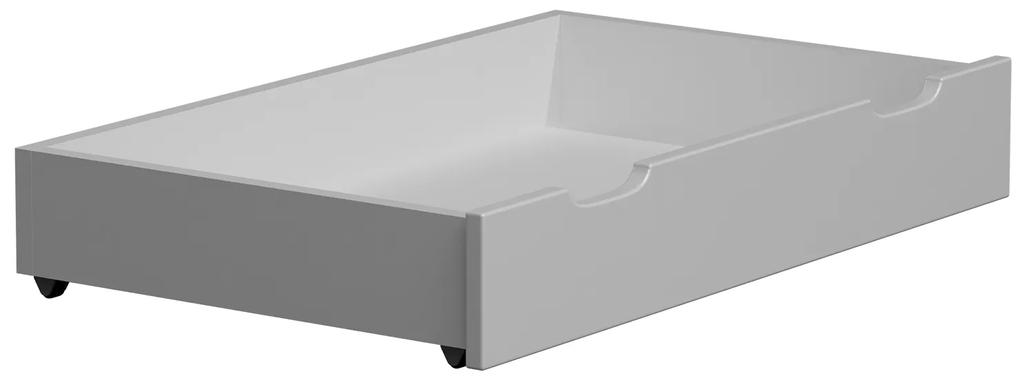 Borovice šuplík pod postel 98 cm masiv bílý