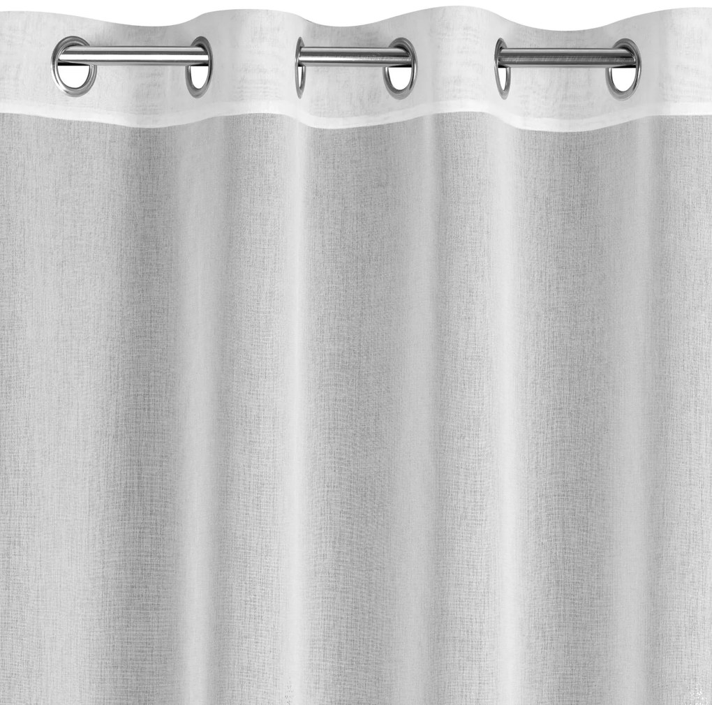 VIANOČNÁ ZÁCLONA NA KRÚŽKOCH ELSA 140X250 CM VZOROVANÁ