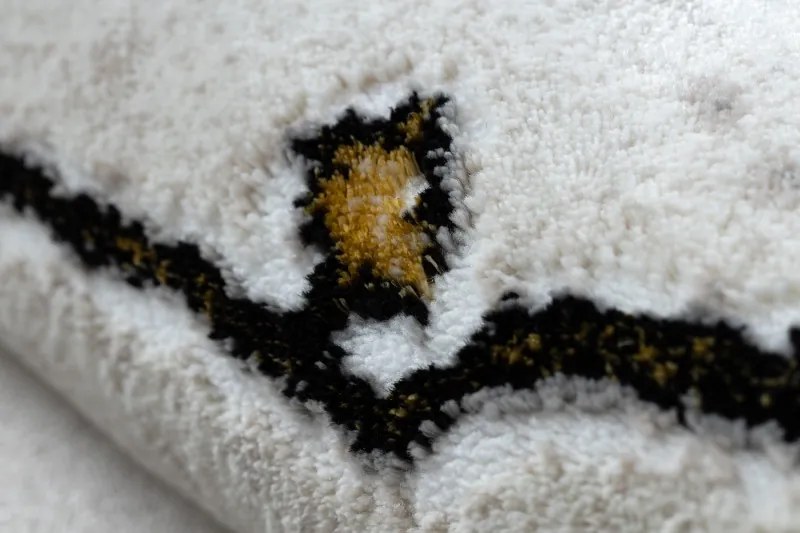 Dywany Łuszczów, Kusový koberec Gloss 529A 53 3D mramor ivory/beige, 120x170, béžová, kancelária