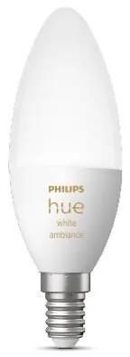PHILIPS HUE Múdra LED stmievateľná žiarovka HUE, E14, B39, 4W, 470lm, teplá biela-studená biela