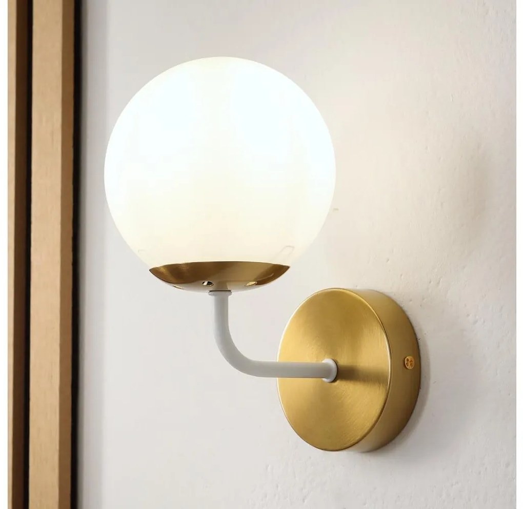 Brilagi - Nástenná lampa MALIVA 1xE14/15W/230V zlatá/biela