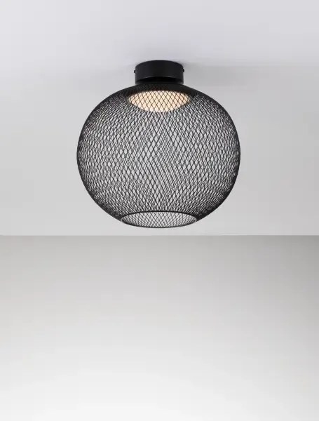 LED čierne moderné stropné svietidlo Kinetic 40