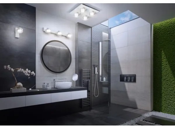 Ledvance -LED Kúpeľňové nástenné svietidlo ORBIS FLAME 2xLED/5,5W/230V IP44 biela