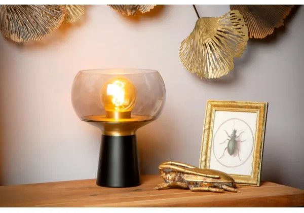 Lucide 05540/01/30 - Stolná lampa FARRIS 1xE27/25W/230V čierna