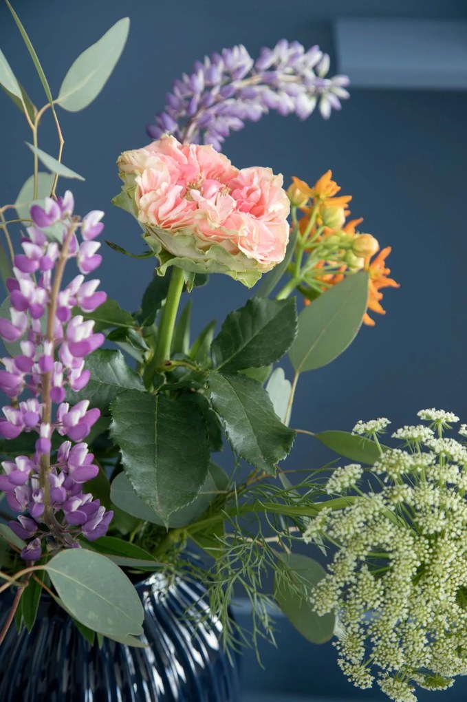 KÄHLER Keramická váza Hammershøi Indigo 12,5 cm