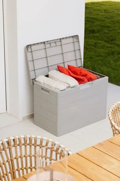 WOODYS záhradný plastový úložný box 160 L, svetlo šedá