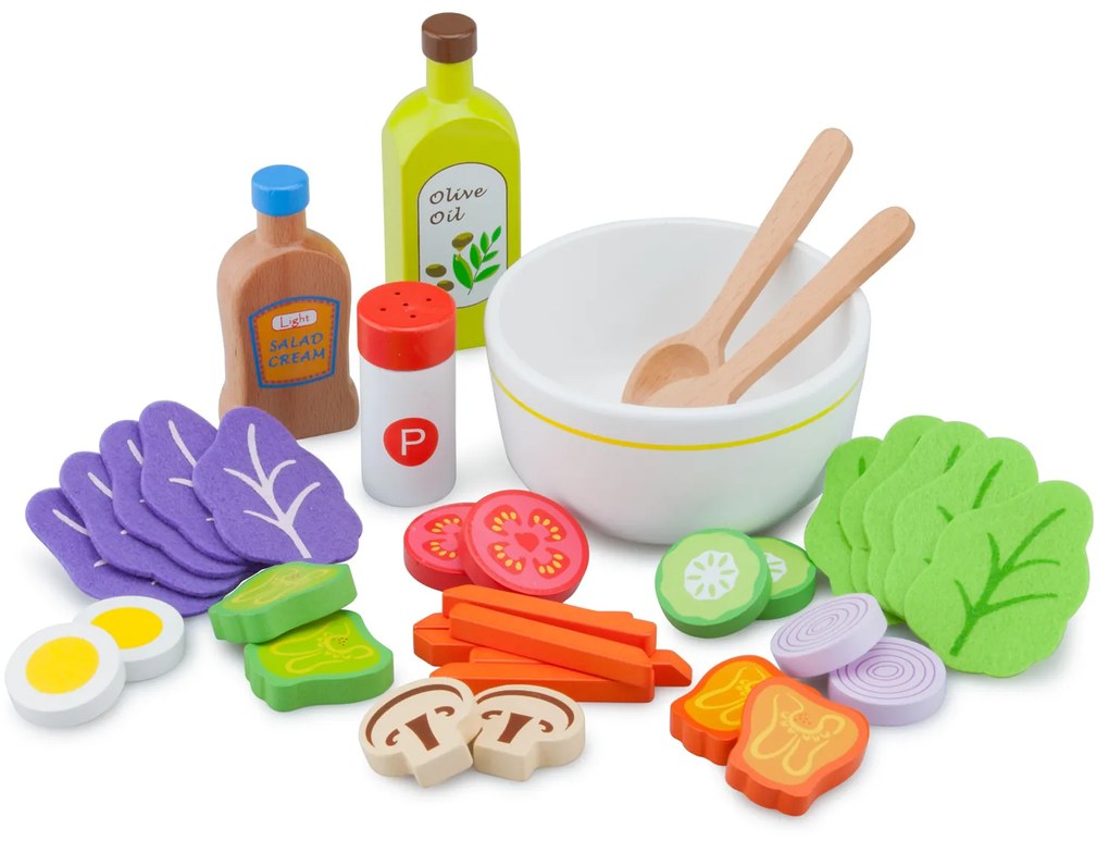 Drevená súprava - vyrob si vlastný šalát