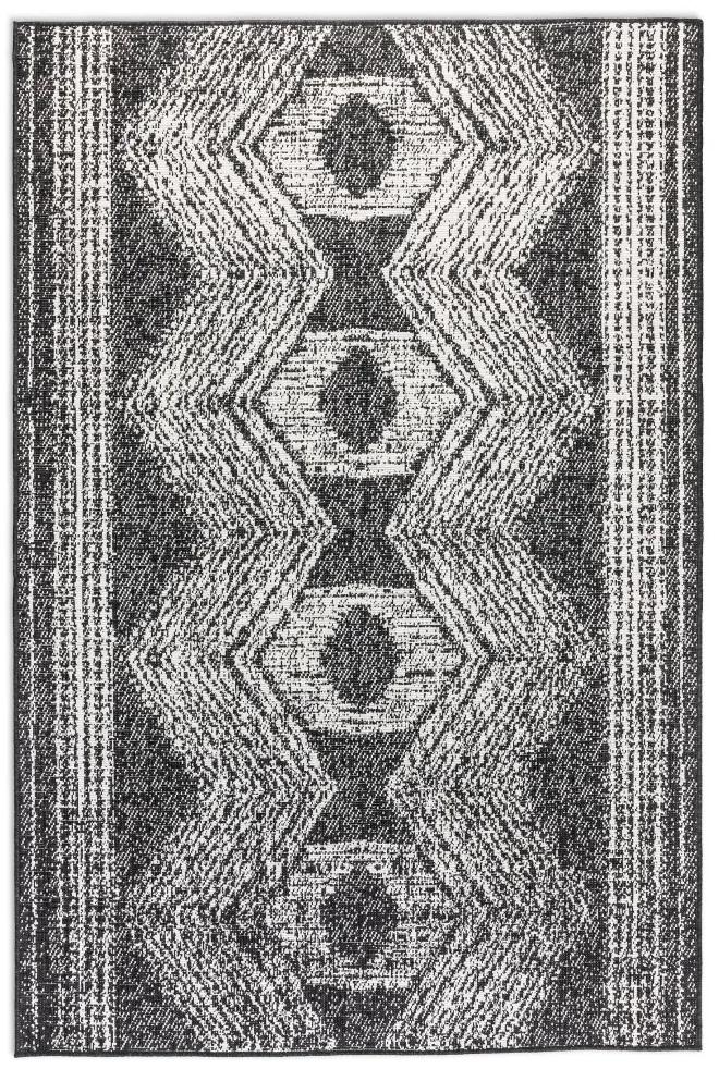 ELLE Decoration koberce Kusový koberec Gemini 106009 Black z kolekcie Elle – na von aj na doma - 120x170 cm