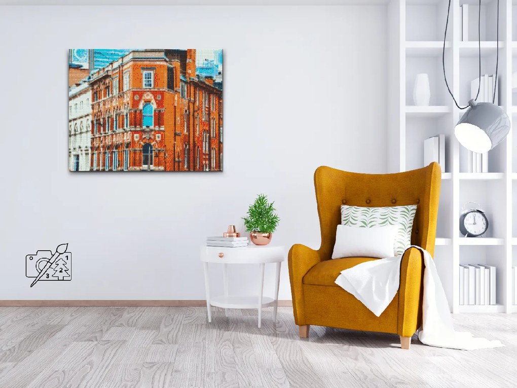 Gario Diamantové maľovanie Birmingham, Anglicko Rozmery: 40 x 30 cm, Rámovanie: Iba zrolované plátno, Diamanty: Okrúhle