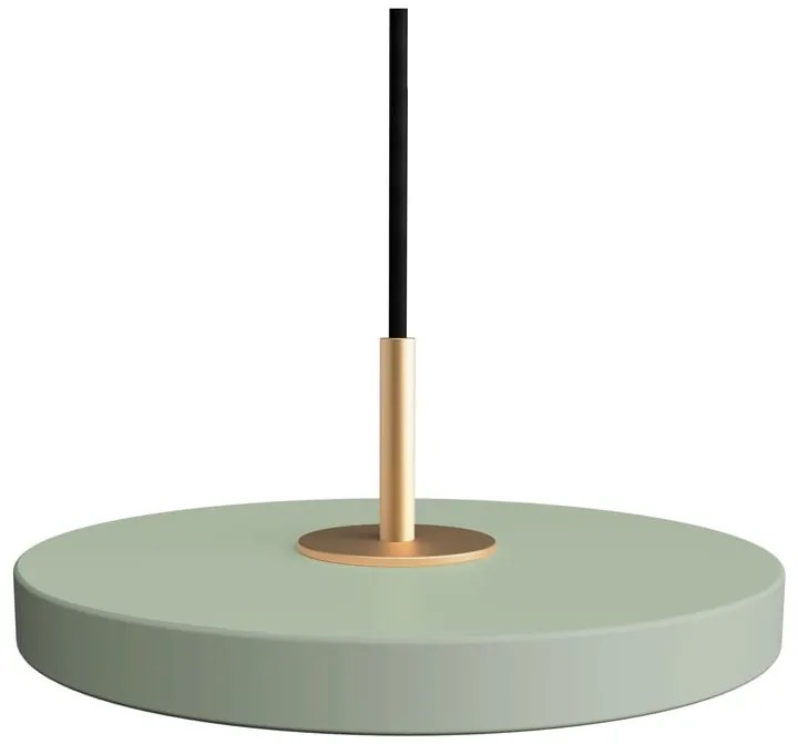 Svetlozelené LED závesné svietidlo s kovovým tienidlom ø 15 cm Asteria Micro – UMAGE