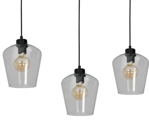 Luster na lanku SANTIAGO 3xE27/60W/230V číra