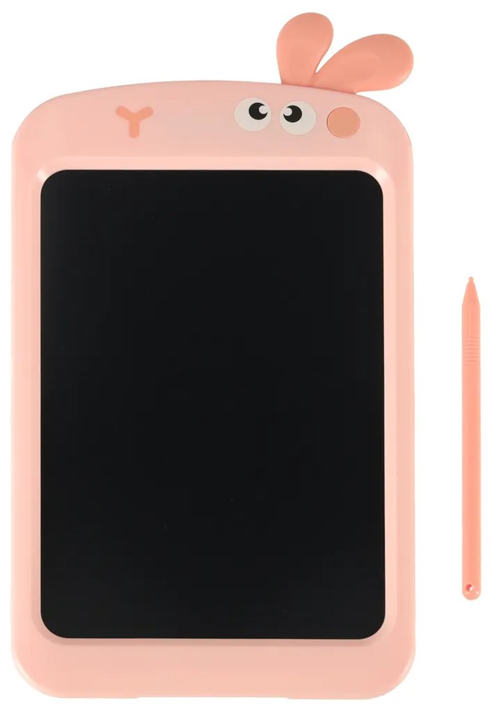 KIK Grafický LCD kresliaci tablet 8,5" so stylusom, ružový zajačik