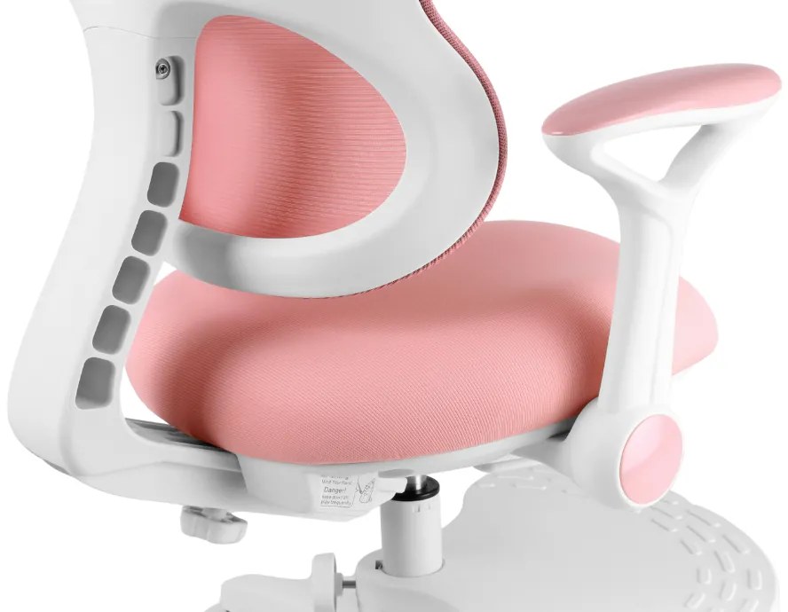 Detská rastúca stolička Neoseat JUNI 006 — látka, ružová