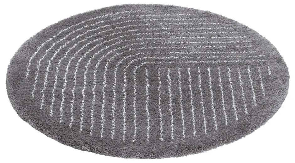 Tmavosivý okrúhly koberec ø 120 cm Dion – Hanse Home