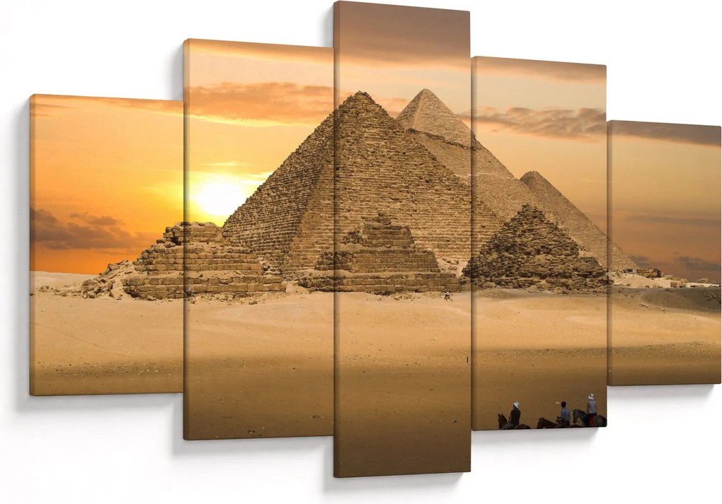 Obraz - Pyramídy (150x105 cm)