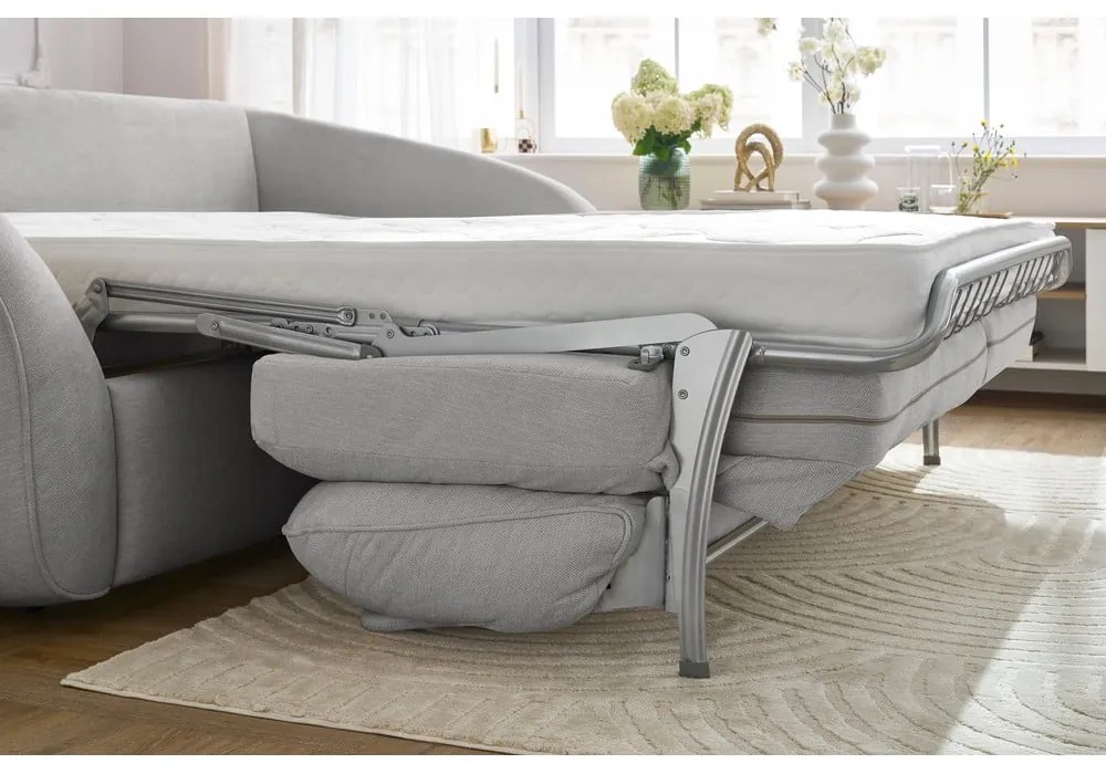 Svetlosivá rozkladacia pohovka 235 cm Cezanne – Bobochic Paris