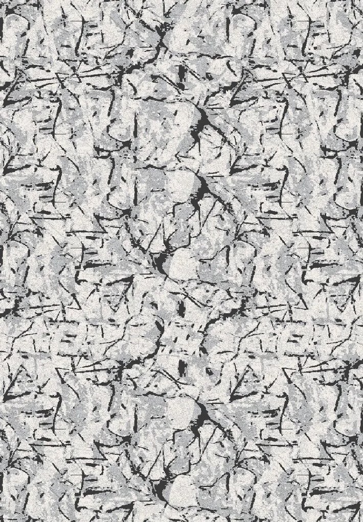 Koberec Elsa 3212 GREY – sivý obdĺžnikový koberec s vzorom Rozmer: 160x220 cm