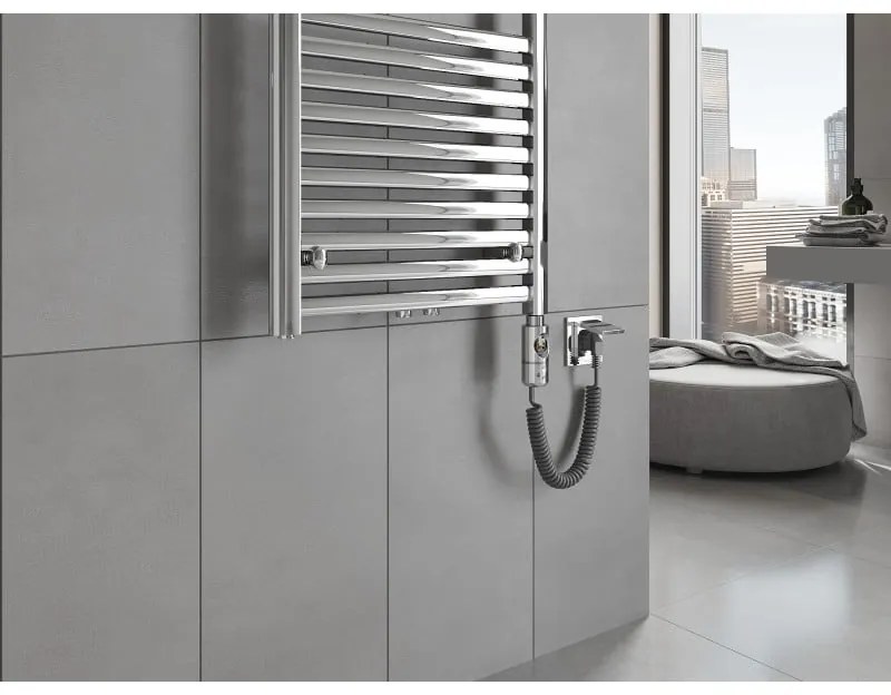 Mexen Hades, elektrické vykurovacie teleso 1800 x 600 mm, 900 W, chrómová, W104-1800-600-2900-01