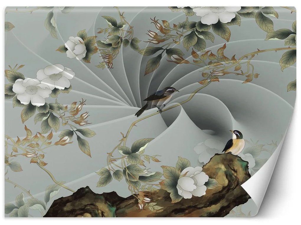Gario Fototapeta Vták na vetve Materiál: Vliesová, Rozmery: 350 x 245 cm