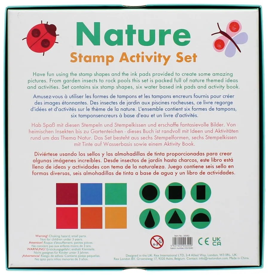 Kreatívna súprava Stamp Activity Set Nature – Rex London
