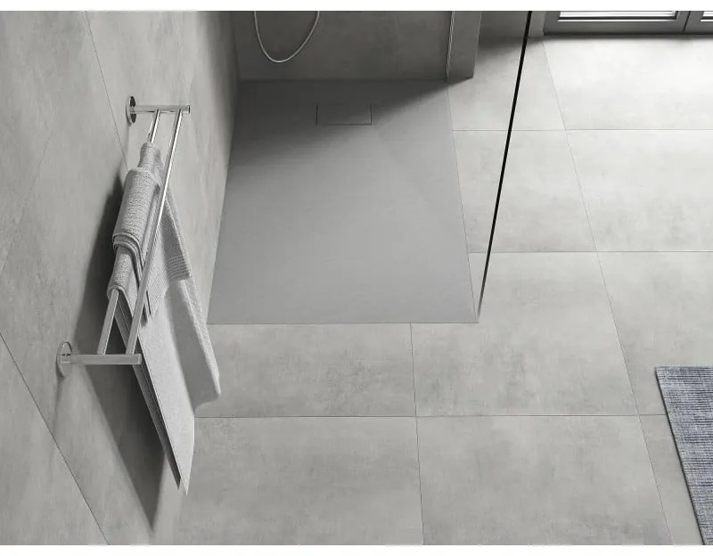 Mexen Hugo, SMC obdĺžniková sprchová vanička 80 x 70 cm, šedá, 42617080